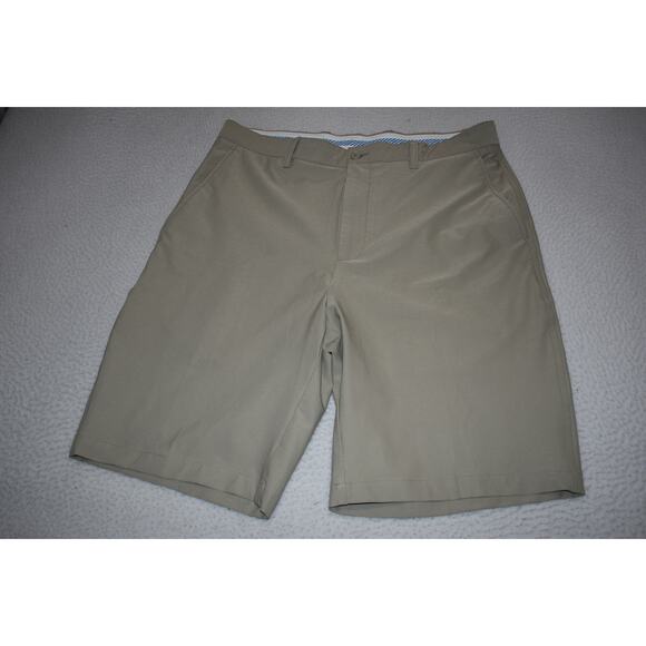 FootJoy Golf Shorts Mens Size 36 Stretch Polyester Wicking Performance Tan - Picture 1 of 5